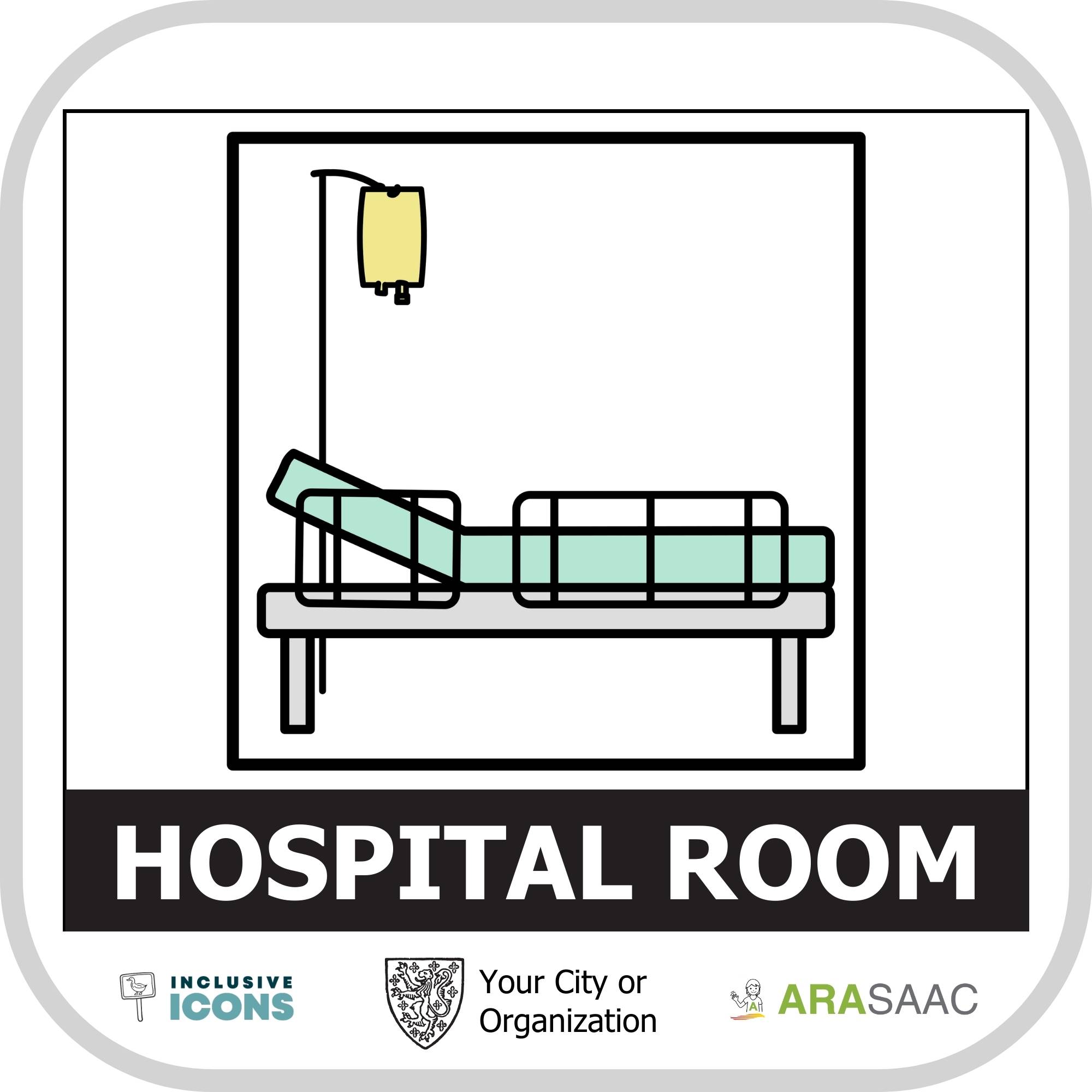 Hospital room sign